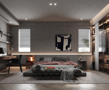 Modern Wabi-sabi Style Bedroom-ID:381069903