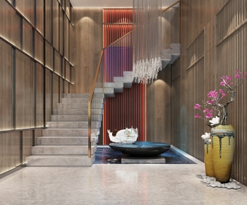 New Chinese Style Stairwell-ID:304842001