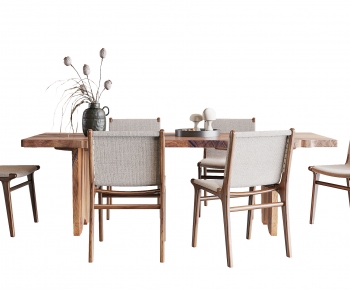 Modern Nordic Style Dining Table And Chairs-ID:876262908