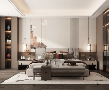 New Chinese Style Bedroom-ID:723728902