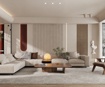 Wabi-sabi Style A Living Room-ID:285438063