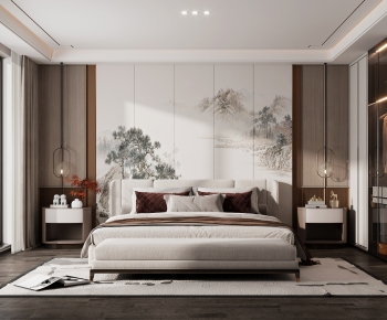New Chinese Style Bedroom-ID:482764963