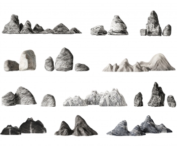 新中式假山石头，假山，石头-ID:473051116