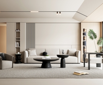 Wabi-sabi Style A Living Room-ID:700787071