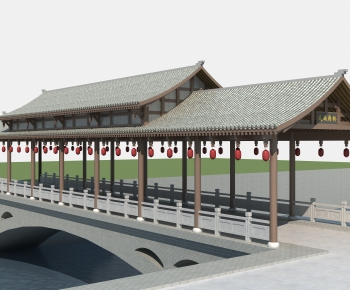 中式古建桥-ID:300014023