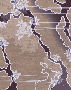 现代花纹地毯-ID:348397022