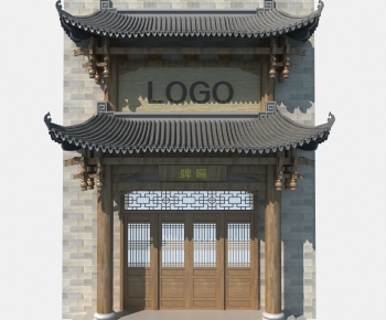 Chinese Style Facade Element-ID:846297986