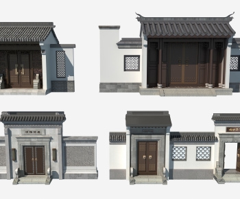 New Chinese Style Facade Element-ID:895131116