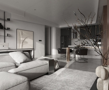 Wabi-sabi Style A Living Room-ID:747956994