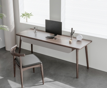 Nordic Style Computer Desk And Chair-ID:774729012