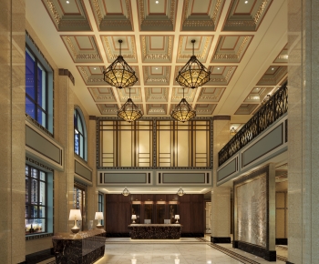 European Style Classical Style Lobby Hall-ID:359180935