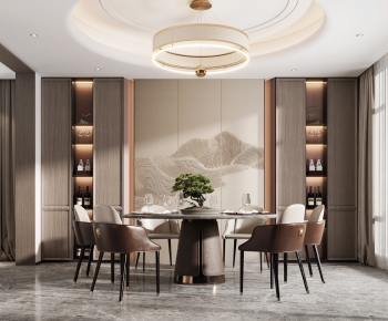 New Chinese Style Dining Room-ID:296906957