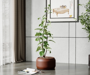 Modern Potted Green Plant-ID:456660998