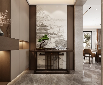 New Chinese Style Hallway-ID:795022966