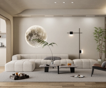 Wabi-sabi Style A Living Room-ID:971817979