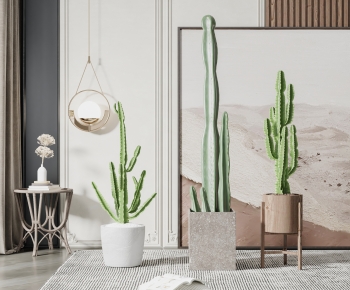 Modern Potted Green Plant-ID:491480114