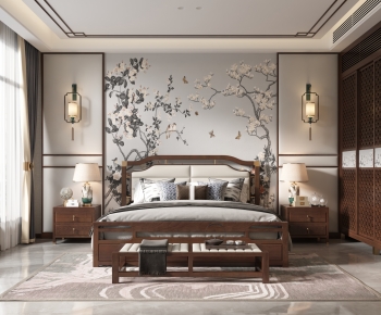 Chinese Style Bedroom-ID:667402034