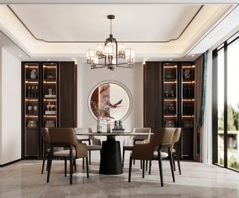 New Chinese Style Dining Room-ID:992470035