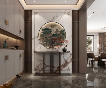 New Chinese Style Hallway-ID:969001057