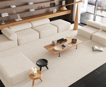 Modern Wabi-sabi Style Sofa Combination-ID:617906099