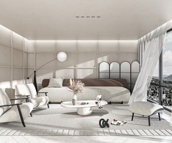 Wabi-sabi Style A Living Room-ID:727091076
