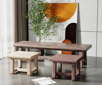 Wabi-sabi Style Leisure Table And Chair-ID:645319947