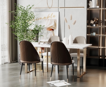 Modern Dining Table And Chairs-ID:497154953