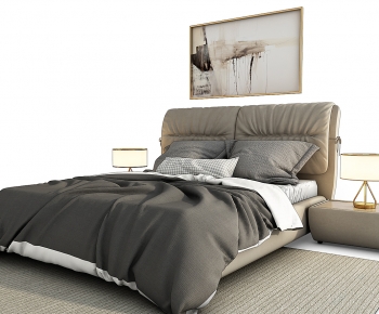 Modern Double Bed-ID:488127952