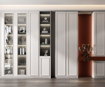 Simple European Style Decorative Cabinet-ID:118689598