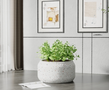 Modern Potted Green Plant-ID:780599129
