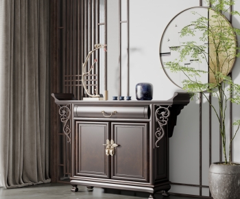New Chinese Style Entrance Cabinet-ID:311346056