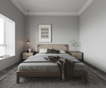 Wabi-sabi Style Bedroom-ID:126182085