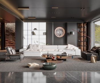 Modern A Living Room-ID:363687998