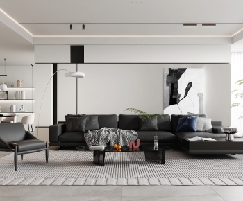 Modern A Living Room-ID:723165042
