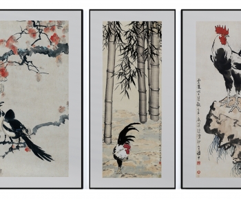 中式传统鸟禽图案挂画-ID:542590635