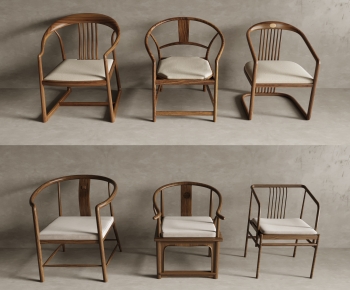 New Chinese Style Single Chair-ID:357224944