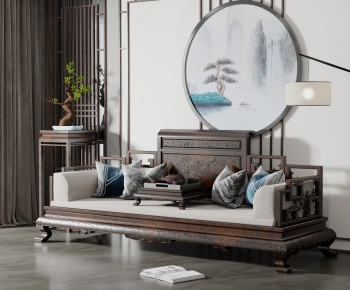 Chinese Style A Sofa For Two-ID:330436944