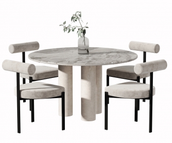 Wabi-sabi Style Dining Table And Chairs-ID:283411981