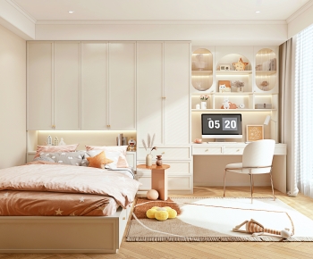 Simple European Style Bedroom-ID:500294929