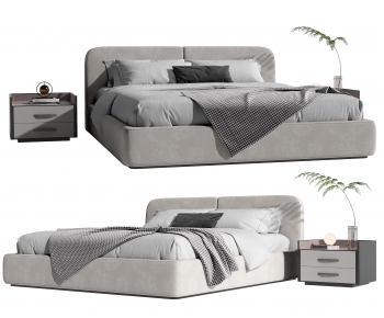 Modern Double Bed-ID:603115086