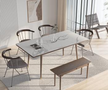 Modern Dining Table And Chairs-ID:420907977