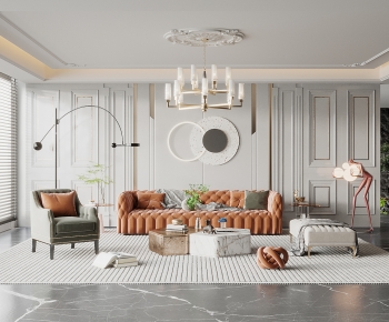 Simple European Style A Living Room-ID:480003127