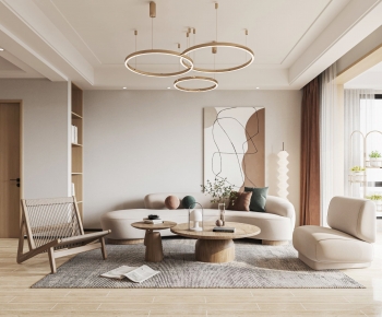 Wabi-sabi Style A Living Room-ID:940010071