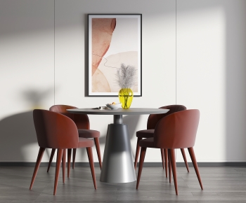 Modern Dining Table And Chairs-ID:500834943