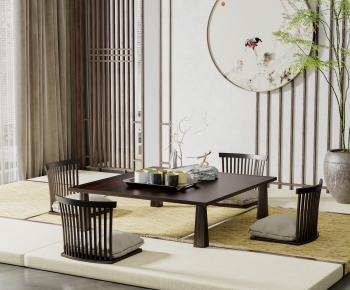 New Chinese Style Tea Tables And Chairs-ID:793364052
