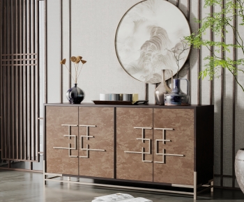 New Chinese Style Entrance Cabinet-ID:327792881