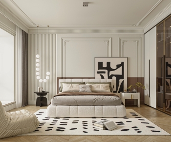French Style Wabi-sabi Style Bedroom-ID:239531998