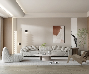 Wabi-sabi Style A Living Room-ID:255023006