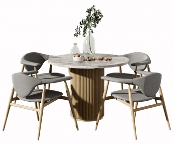 New Chinese Style Dining Table And Chairs-ID:696259025