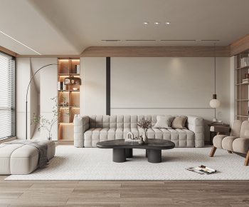 Modern Wabi-sabi Style A Living Room-ID:392008078